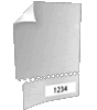 Eintrittskarte DIN A6 perforiert & 1 x nummeriert 4/4 farbig + Sonderfarbe Silber